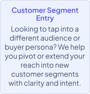 Customer Segment Entry Back